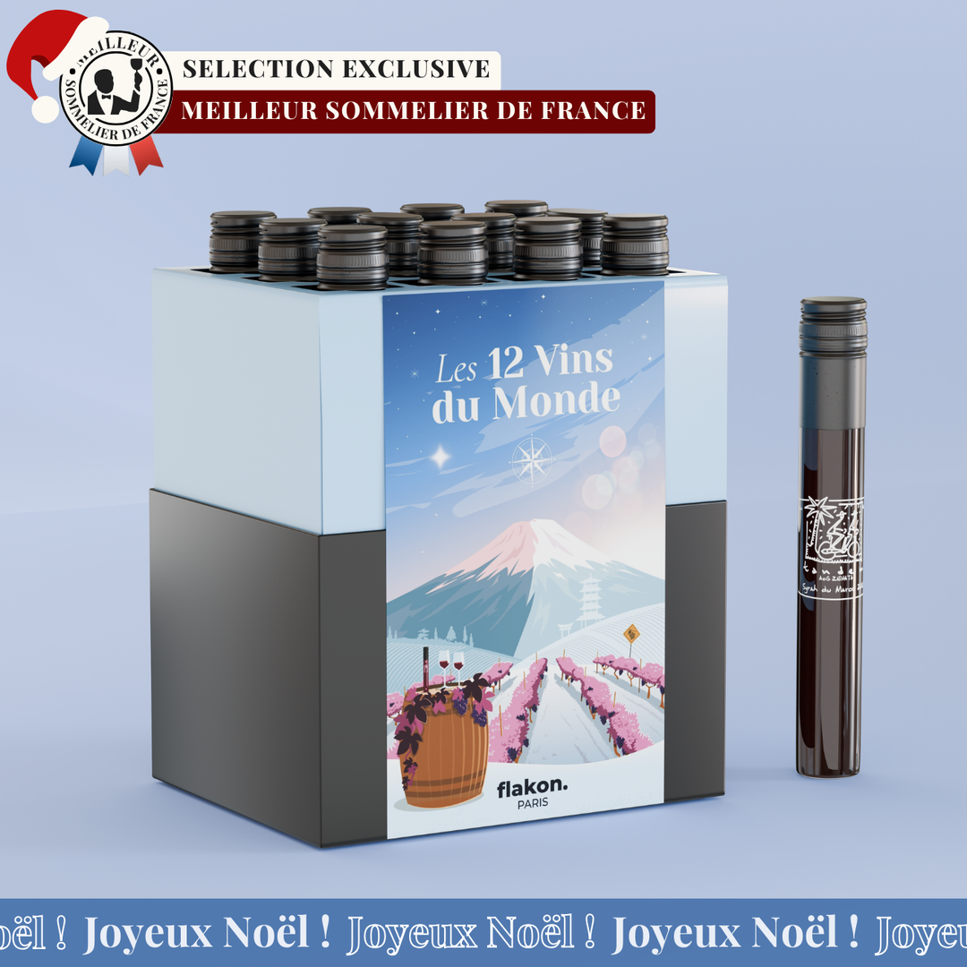 Box of 12 French Wines - Wine Tasting - Flakon