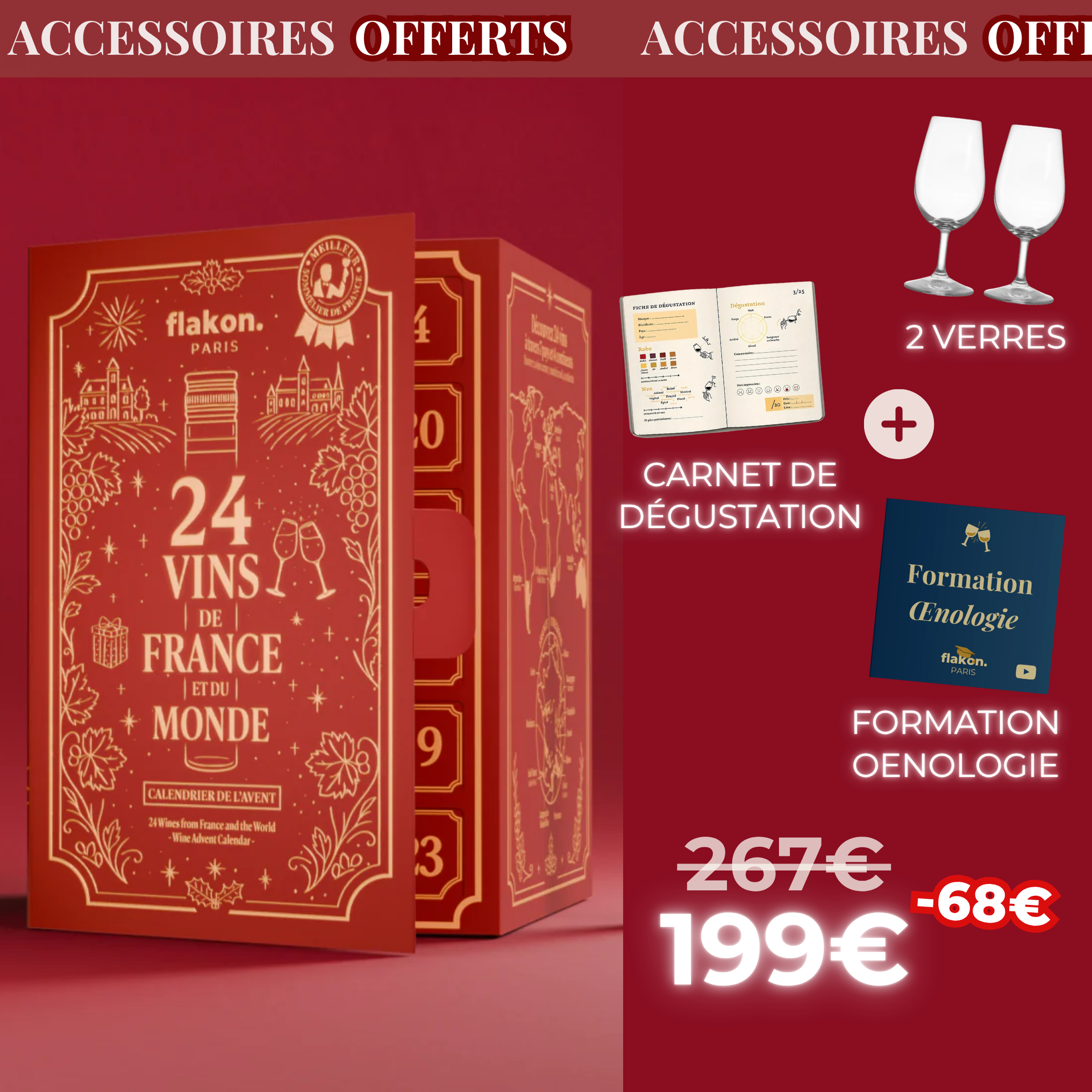 Wine Advent Calendar - 24 Wines from France and the World