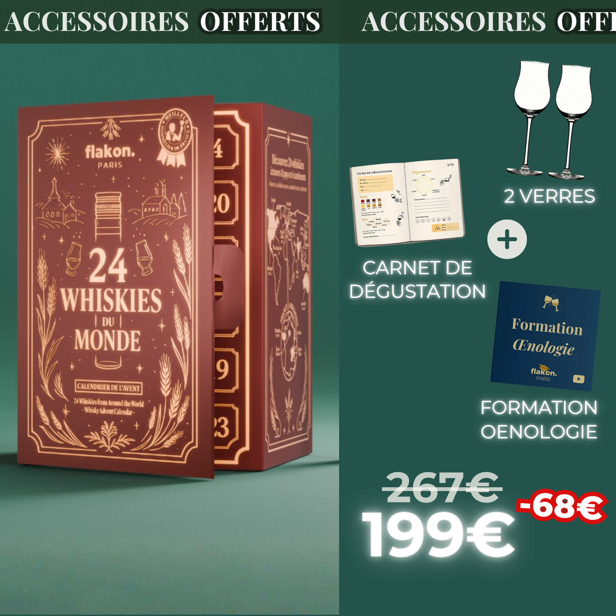 Calendrier de l'Avent Whisky - 24 Whiskies du Monde