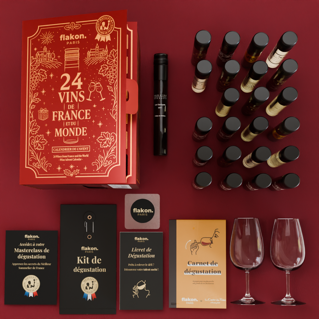 Calendrier de l'Avent Vin - 24 Vins de France et du Monde