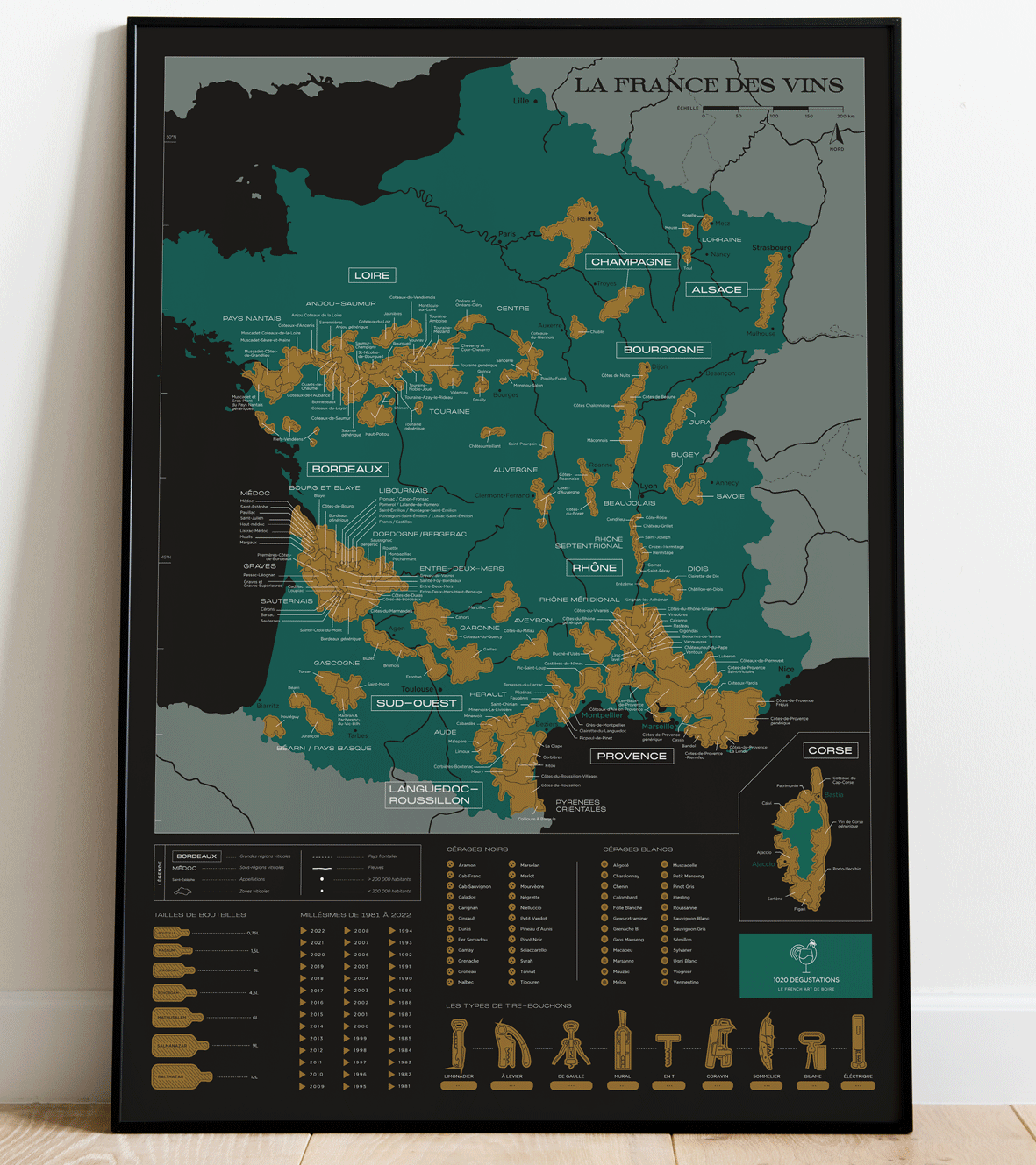 Scratch card: the France of wines